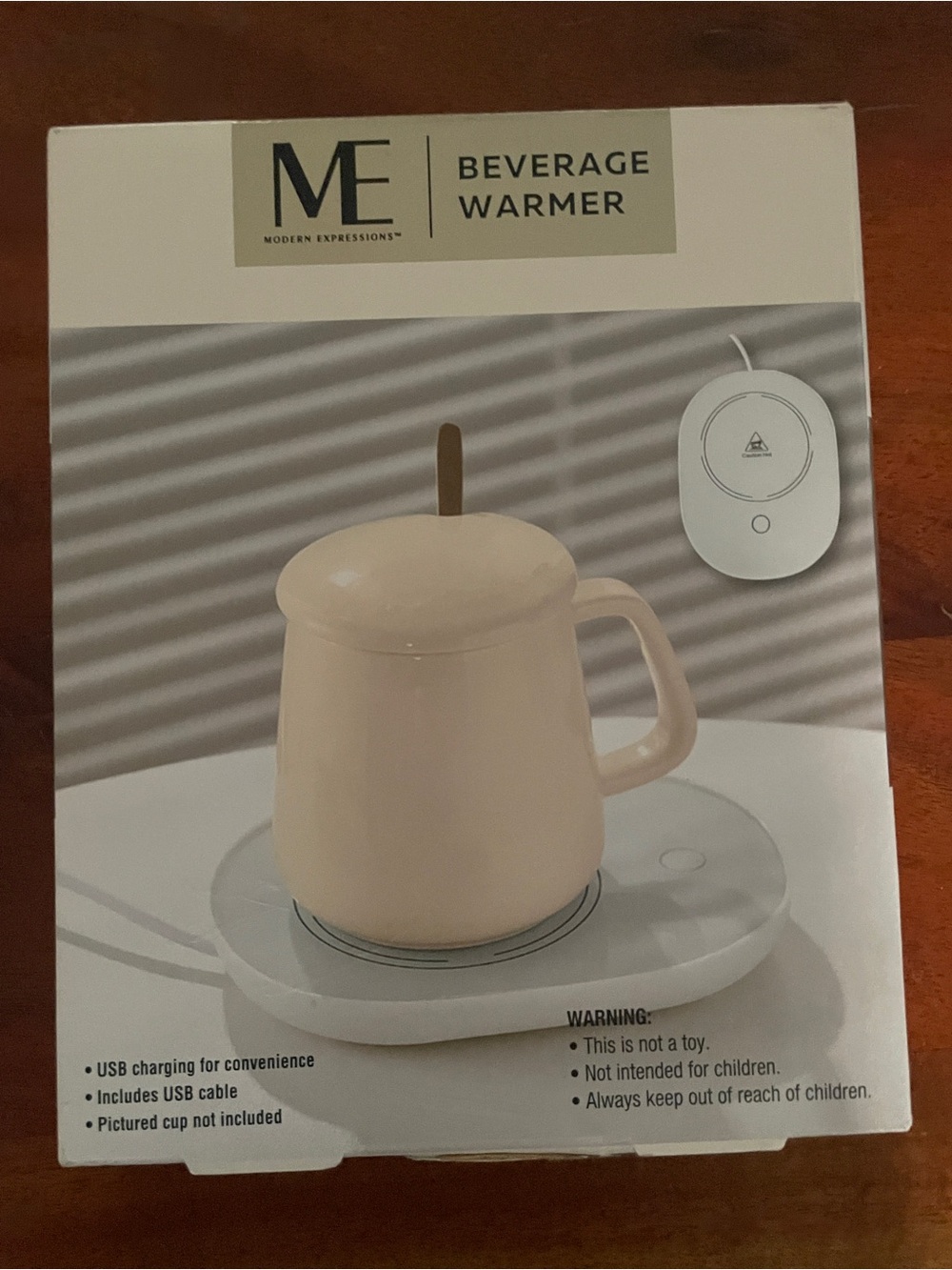 Expressions Cream USB Beverage Warmer